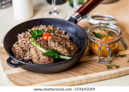 Restaurant serving dish for child`s menu - stick potatos roast free on white background