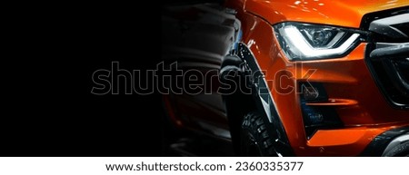 Similar – Image, Stock Photo Truck detail with orange body