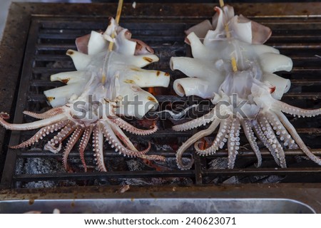 delicious grilled Cuttlefish