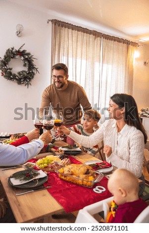 Similar – Image, Stock Photo Beautiful happy family with playful children on beach