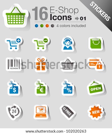 Stickers - Shopping icons