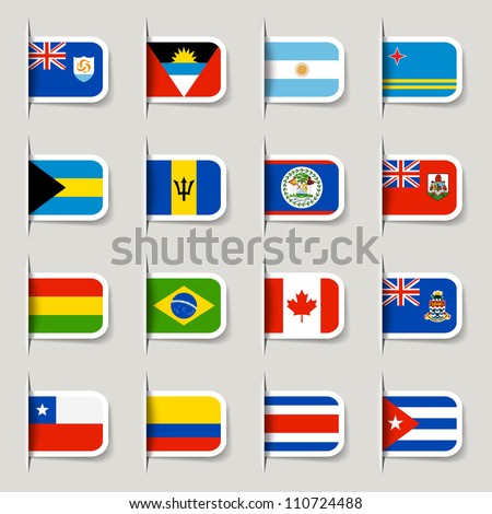 Label - World Flags