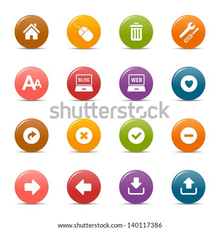 Colored Dots - Website and Internet Icons