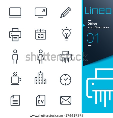 Lineo - Office and Business icons