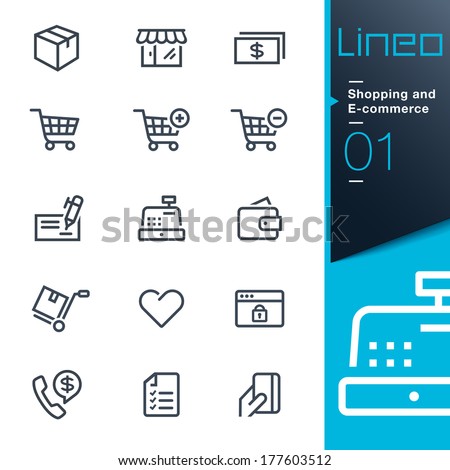 Lineo - Shopping and E-commerce outline icons