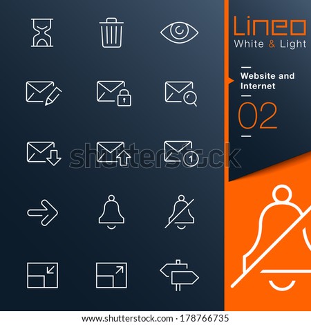 Lineo White & Light - Website and Internet outline icons