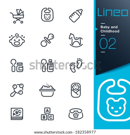 Lineo - Baby and Childhood outline icons