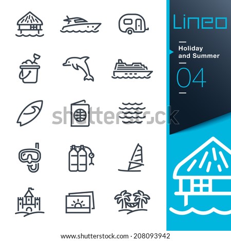 Lineo - Holiday and Summer outline icons