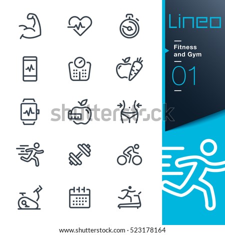 Lineo - Fitness and Gym line icons