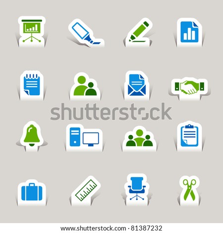 Papercut - Office and Business icons