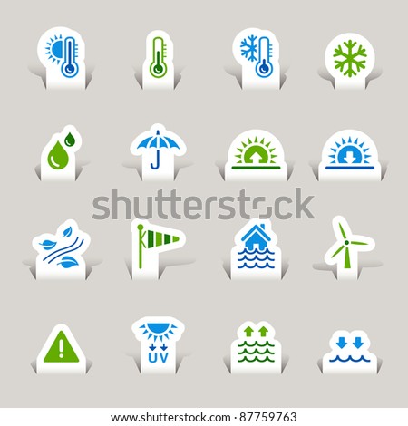 Paper Cut - Weather Icons