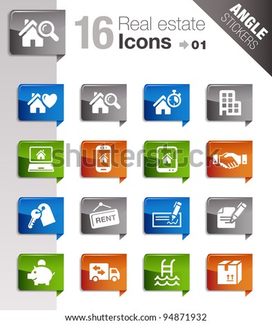 Angle Stickers - Real estate icons