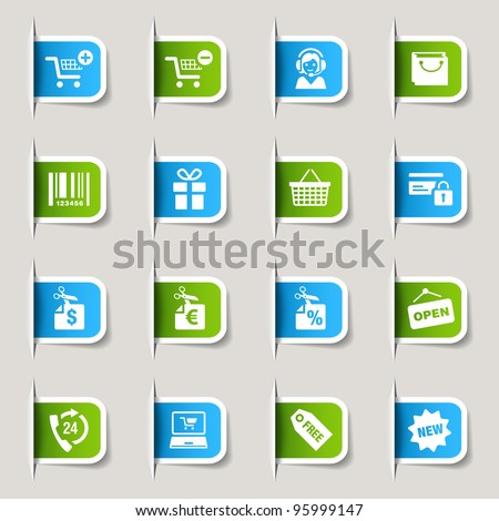 Label - Shopping icons