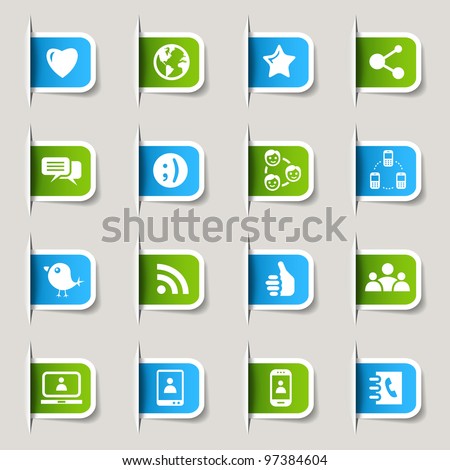 Label - Social media icons