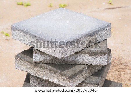 big brick blocks for flooring, construction