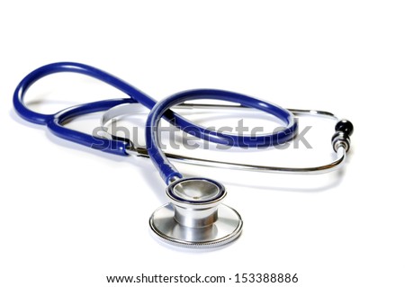 Medical stethoscope  isolated on white background