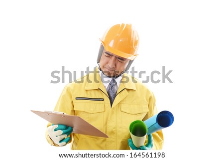 Tired and stressed Asian worker