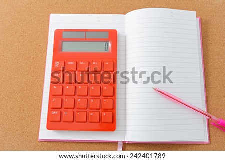 Notebook and pen on a desk