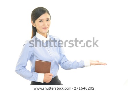Business woman make a presentation