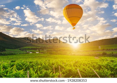 Similar – Foto Bild Sommerabend, Ballons über Neu-Ulm