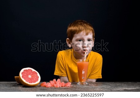 Similar – Image, Stock Photo Child does not open his mouth