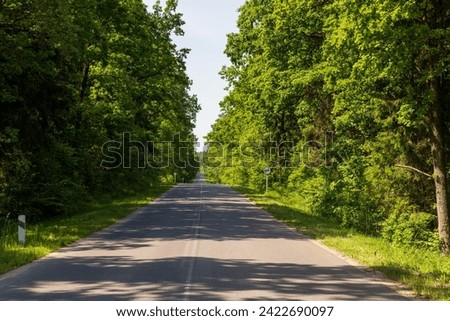 Similar – Image, Stock Photo along the road Street