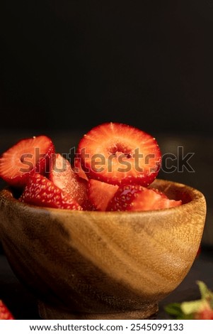 Similar – Image, Stock Photo Closeup of several red tomatoes