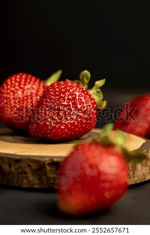 Similar – Image, Stock Photo Closeup of several red tomatoes