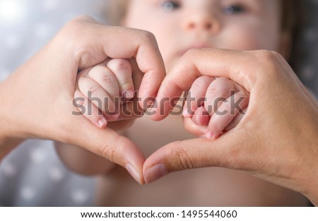 Similar – Image, Stock Photo Little child with a bodysurf on the sea