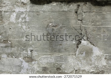 Concrete texture wall with crack chip