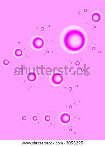 Fractal image depicting many abstract champagne bubbles.