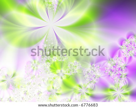 Fractal image of a pastel spring background.