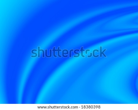 Fractal image of a rippled blue satin sheet.