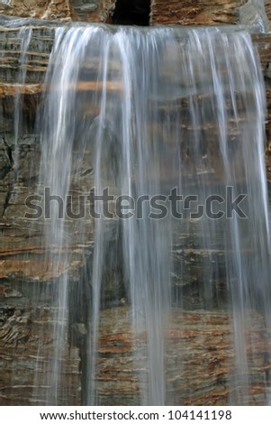 waterfall in a geological park in China