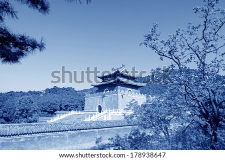 ZUNHUA, CHINA - MAY 11, 2013: Ancient architecture scenery in the Eastern Royal Tombs of the Qing Dynasty, Zunhua, Hebei Province, china.