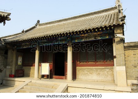 YUTIAN, CHINA MAY 18: Jijue Temple landscape architecture on may 18, 2014, Yutian county, Hebei Province, China.