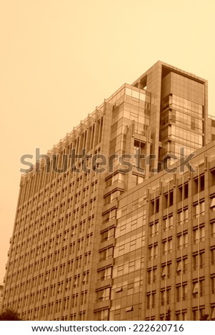 intensive window in a building, beijing, china
