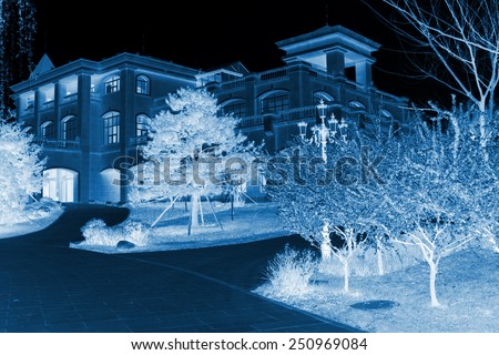 Villa building Scenery in a park, Qian\'an city, Hebei Province, China