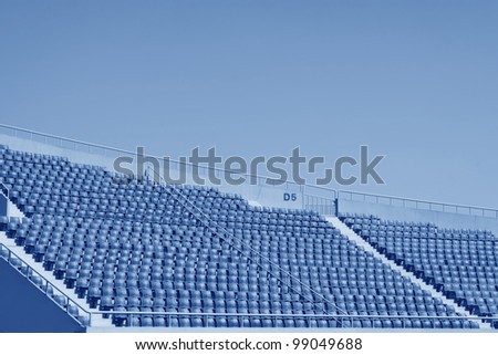 seats in a modern sports venues, hebei, China