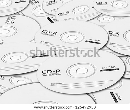 Stack of blank CD-ROM, CD-R