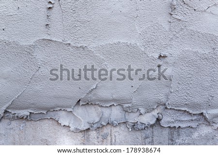 wet cement wall background with smile