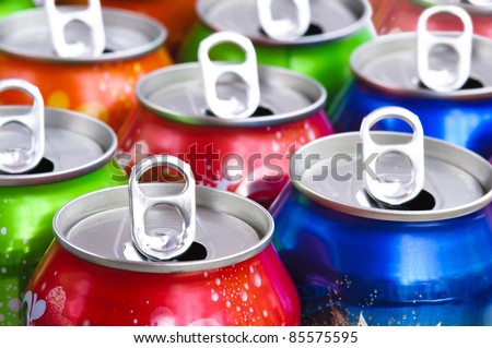 Empty cans background