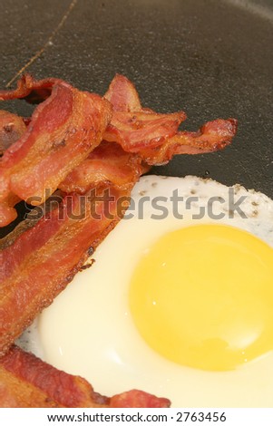fried egg & bacon vertical