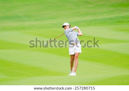 CHONBURI - MARCH 1: Mo Martin of USA in Honda LPGA Thailand 2015 at Siam Country Club, Pattaya Old Course on March 1, 2015 in Chonburi, Thailand.