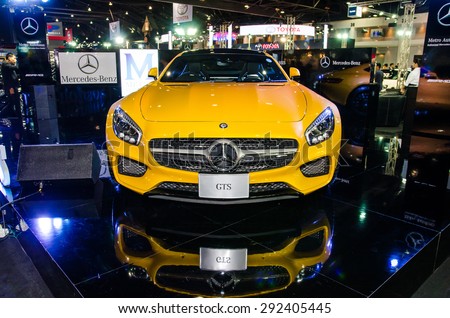 NONTHABURI - JUNE 24 : Mercedes-Benz GTS car on display at Bangkok International Auto Salon 2015 is Exciting Modified Car Show on June 24, 2015 in Nonthaburi, Thailand.