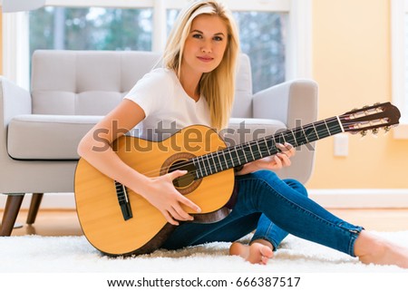 Young girl plays guitar naked Confirm. Young girl plays guitar naked agree, this
