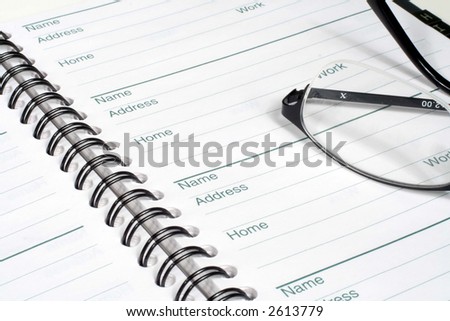 Address Book and Glasses