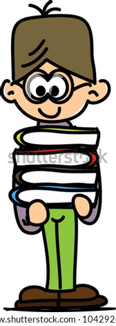 Cute Happy Cartoon Boy Stock Vector Illustration 104292407 : Shutterstock