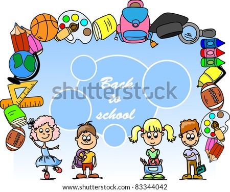 School Background Stock Vector Illustration 83344042 : Shutterstock