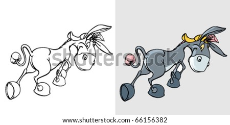 cartoon donkey download free vector art stock graphics images